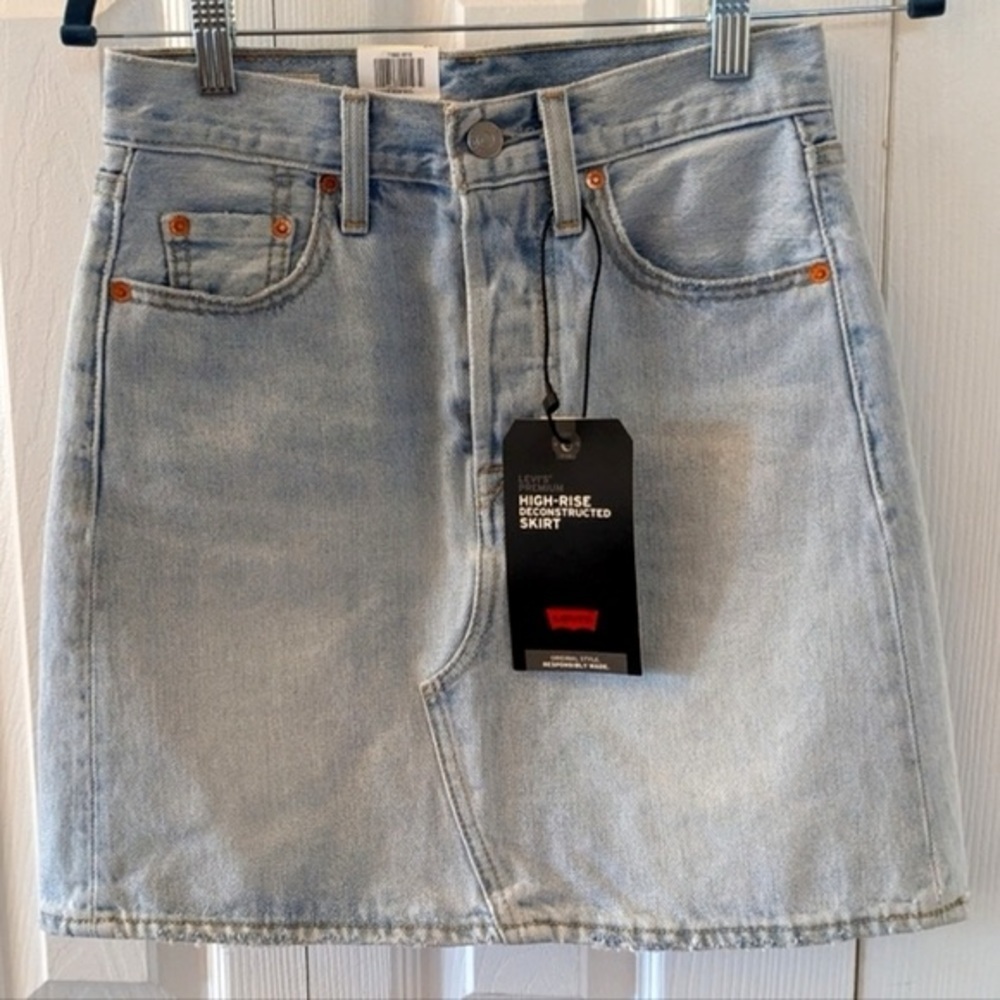 Levi's Sky Blue Mini Denim Skirt